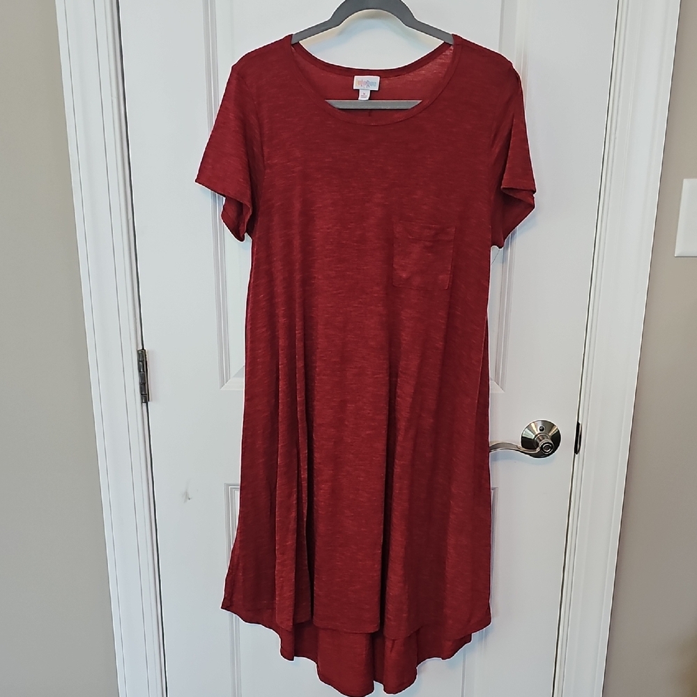LuLaRoe Carly Red Dress